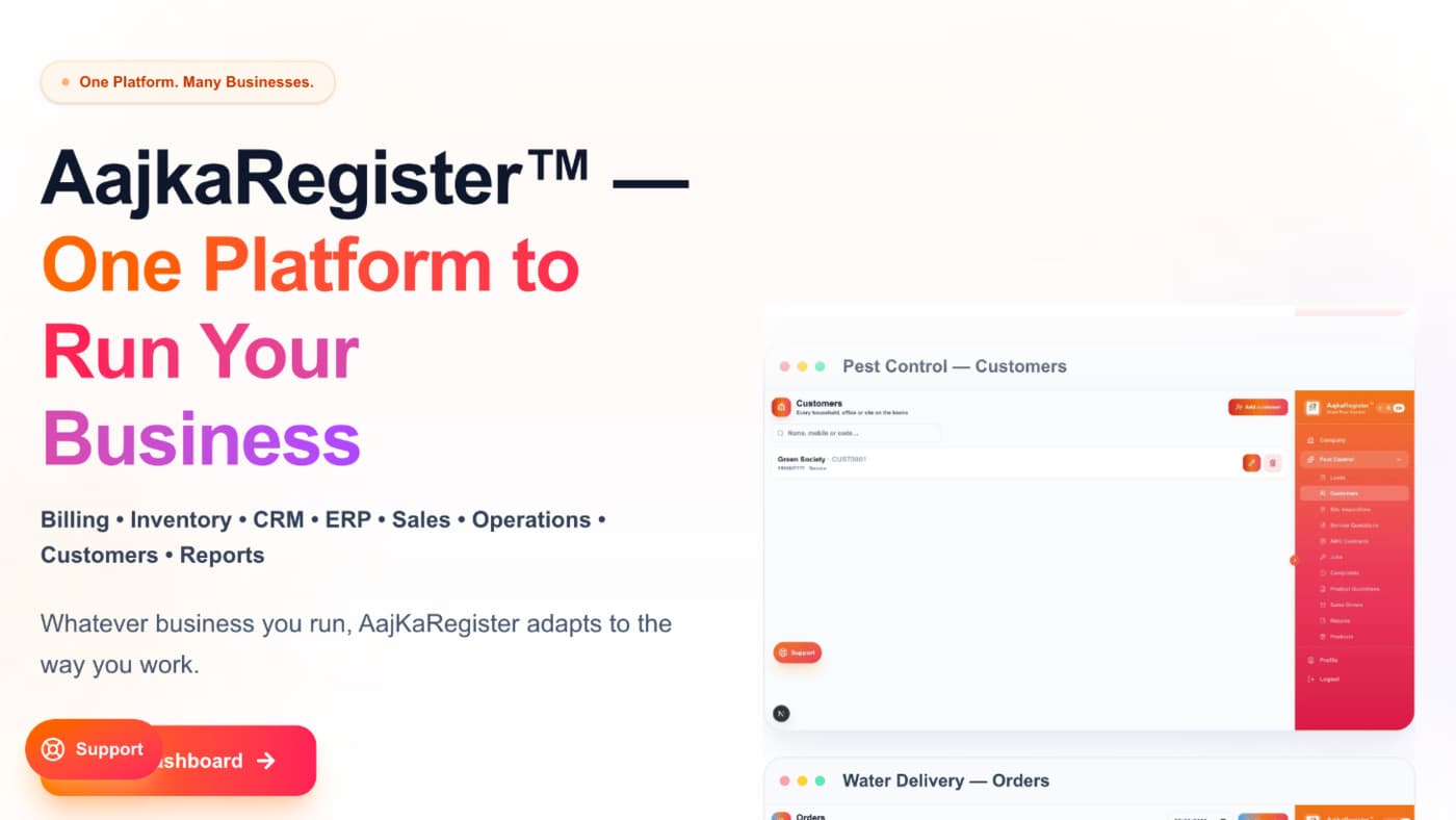 AajKaRegister product screenshot