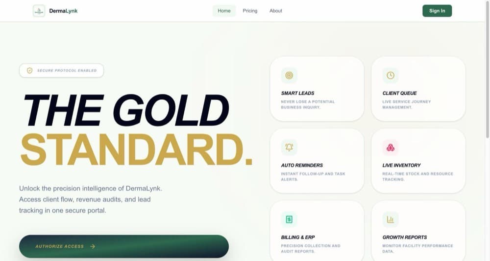Dermalynk — website built by Omniaiverse