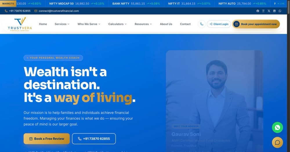 TrustVera Financial — website built by Omniaiverse